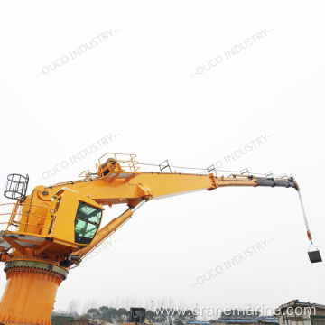 Marine deck crane 3T40M telescopic boom marine crane Function optional